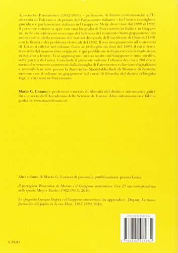 Alle Origini Della Filosofia Del Diritto In Giappone. Il Corso Di Alessandro Paternostro A Tokyo Nel 1889 - 2