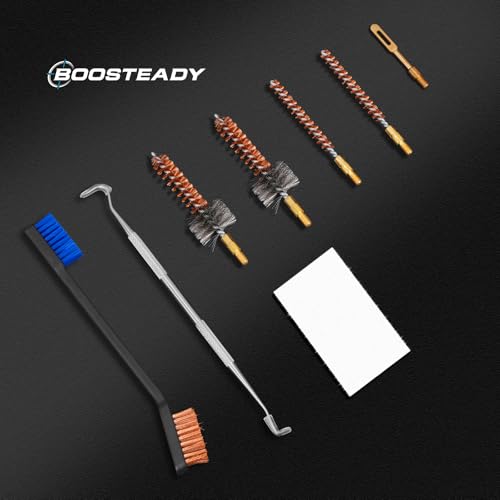 BOOSTEADY Pro .223/5.56 Kit de Nettoyage pour Fusil avec Brosses à Chambre à Alésage, kit de Pick de Nettoyage, Tige de Nettoyage en Laiton dans Un Étui – vue 3