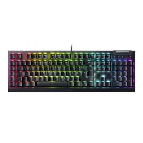 Razer BlackWidow V4 X (Green Switch) - Tastiera meccanica da gioco Chroma RGB (interruttori meccanici clicky, 6 tasti macro dedicati, tasti ABS doppio), layout UK, nero