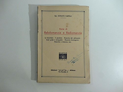 Note di Rabdomanzia e radiomanz