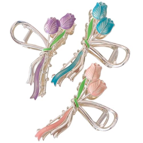 Pinces à cheveux tulipe pour usage quotidien et soirées de gala