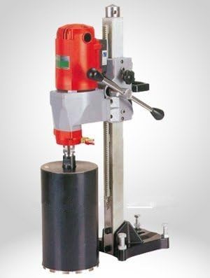GOWE 7'' 180mm DESKTOP Core Drill Machine and 2.5'' 63mm concrete wall dry core drill bits| with protect switch | 14kg NET weight