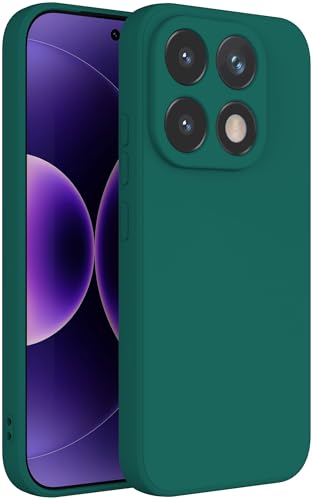 Image of Kapa Matte Protective Lens Flexible Back Cover for Xiaomi 17 | Slim Silicone with Soft Lining Shockproof Full Body Bumper Case (Green)