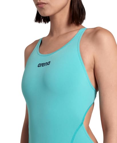 Image of Arena Womens Solid Team Swimsuit Swim Tech Back MaxLife Open Back Bathing Suit Athletic Swimwear