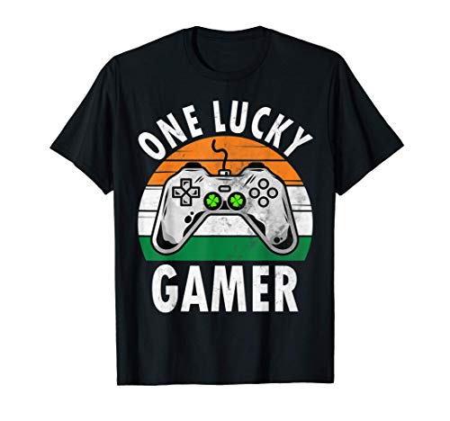 One Lucky Gamer Shirt Funny Saint Patricks Day Gift T-Shirt