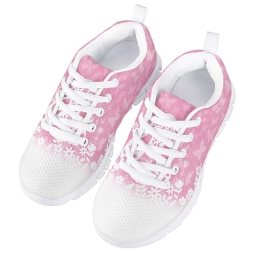 Pinupub Casual Walking Shoes for Kids Boys Girls Lace Up Non Slip Sneakers with White Sole3