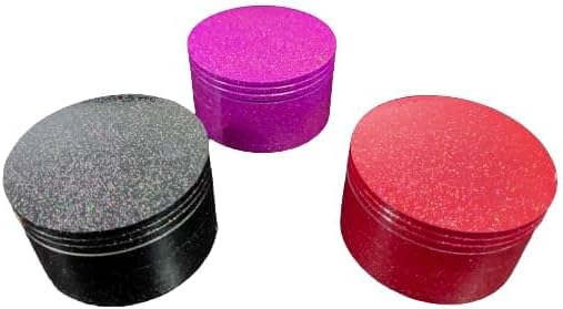 PUFF SMART Classic Metallic Herb Crusher/Grinder Small with Filter (Herb Grinder/herb Crusher 63 mm) Color May Vary 1