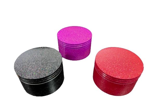 PUFF SMART Classic Metallic Herb Crusher/Grinder Small with Filter (Herb Grinder/herb Crusher 63 mm) Color May Vary 1