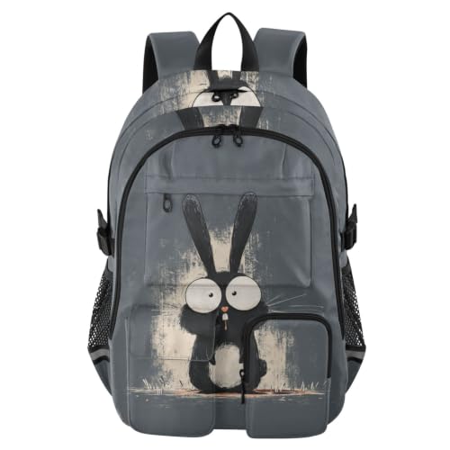 Mochilas para portátiles de 44.5 cm y equipaje de mano con diseño divertido de conejo