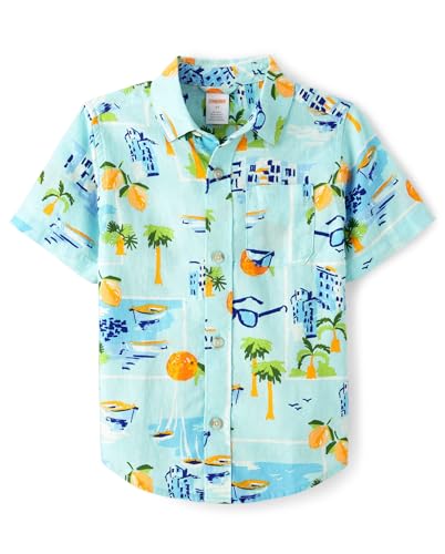 Image of Gymboree,Matching Family Short Sleeve Button Up Shirt
