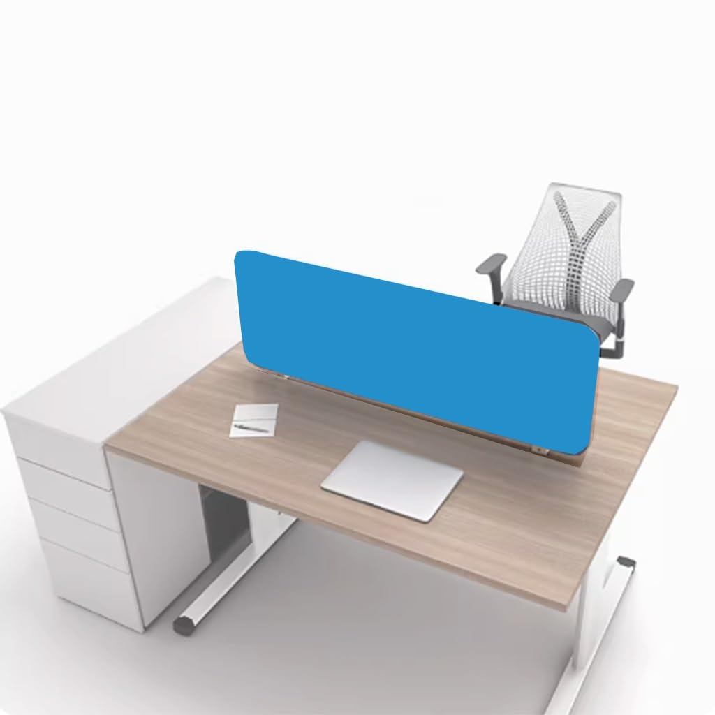 HJYCLFAZU Desk Privacy Divider, Acoustic Mounted Panel, Dividers, Partitions, Reduce Noise And Visual Distractions(Blue,30X60CM)