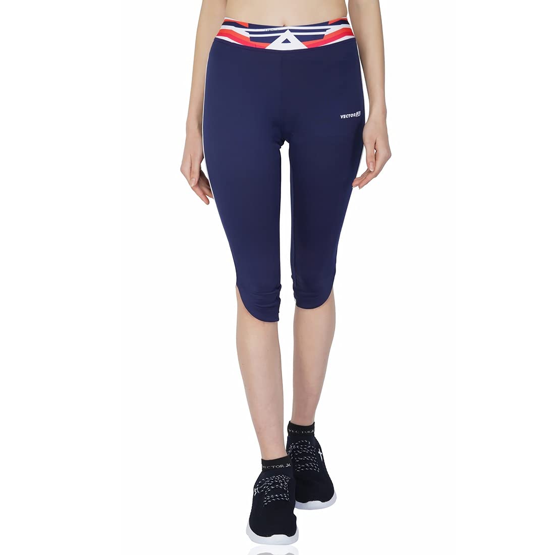 Polyester Relaxed Regular Fit Capri Activewear for Women (Black)-image-31