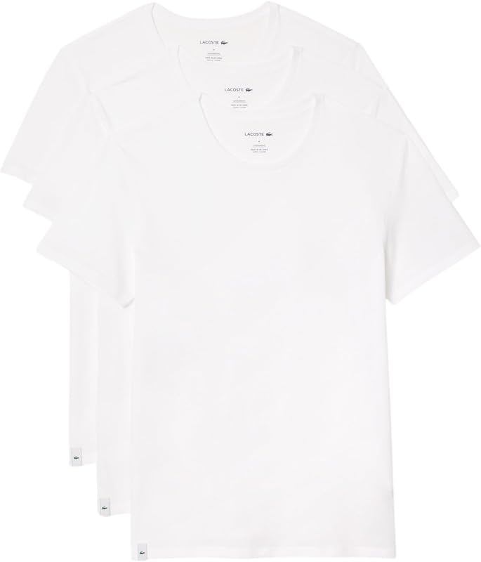 Men's 100% Cotton Regular Fit Crew Neck Undershirt, 3-pack (Amazon Exclusives)