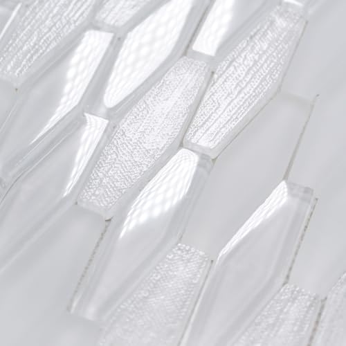 8mm Thick Picket Glass Mosaic Tile for Kitchen Backsplash &