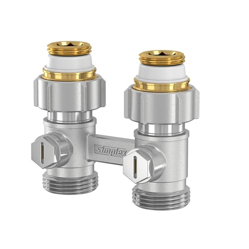 Simplex Module de raccordement droit HB EXCLUSIV D1/50 pour radiateur à robinetterie intégrée à raccord femelle Rp1/2 - F10010