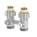 Produktbild Simplex Zweirohr Hahnblock Exclusiv D1/50 G 34" M x G 12" M Durchgang Doppelkugelhahn Heizkörper Anschluß Heizung - F10010