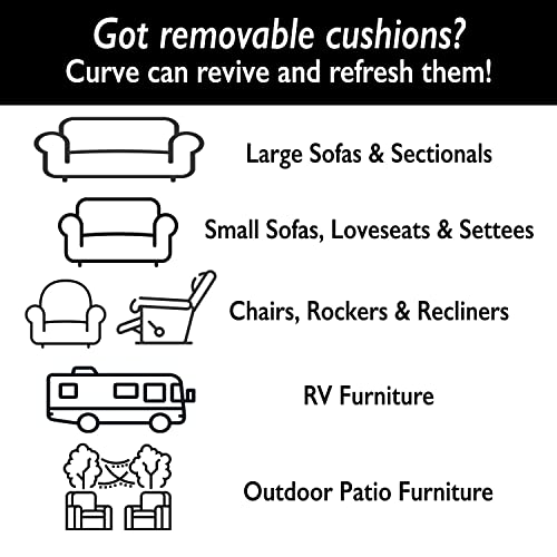 Stratiform Original Curve, Made in USA, Couch Cushion Support, Sofa Cushion Sag Repair, High-Density Foam, Couch Support, Couch Repair, 20x20x2” (Medium, 1 PAD)