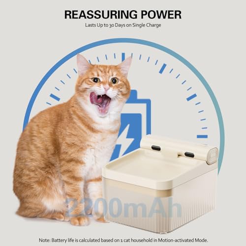 Fuente automática de agua para gatos y perros 4L blanca miniatura 7