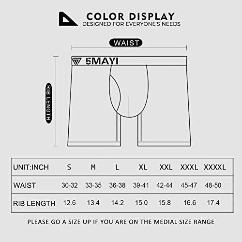 Image of 5Mayi Boxer Briefs Mens Underwear Men Pack Men's Underwear for Men and Boys S-XXL