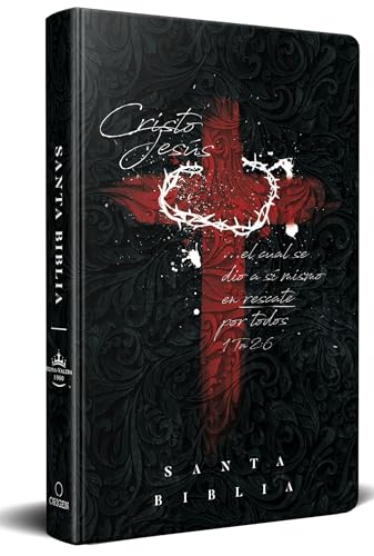Biblia Rvr 1960 Letra Grande Tamaño Manual, Tapa Dura Cruz Con Corona / Spanish Bible Rvr 1960 Handy Size Large Print Hardcover Cross And Crown