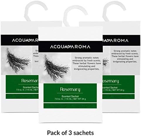 Acqua Aroma Sachet aromático aroma Romero 7.0 cu. in. pack 3 miniatura 6