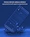 Asuwish Phone Case for Huawei Honor 8X with Tempered Glass Screen Protector Cover and Cell Accessories Soft TPU Silicone Rubber Slim Thin Protective Hawaii Honor8X Women Men Carbon Fiber Navy Blue