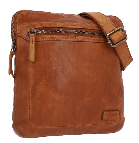 Gusti Umhängetasche Leder - Hanne Ledertasche Handtasche Schultertasche Damen Herren Braun Leder