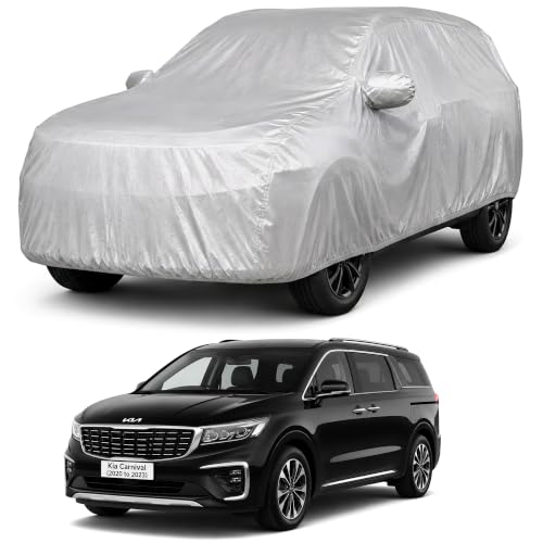 Image of Autofact Car Body Cover Compatible with Carnival 2020-2023 | Custom Fit Car Cover | 100% Water-Resistant| Triple-Stitched Lightweight Fabric | Dustproof | Indoor & Outdoor Use | Elastic Bottom