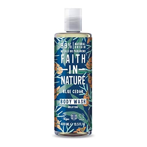 Faith in Nature Blue Cedar Shower Gel with Essential Oils Cover
