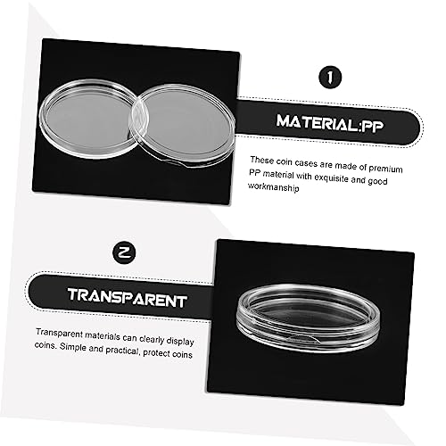 Set de cajas para monedas con protección y diseño transparente miniatura 4