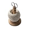 Muldale Traditional Kitchen Twine Holder with Scissors Butcher String Spool Holder with Cutter for Meat Cotton Twine for Gardening Made in UK
