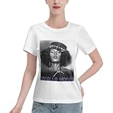 Janelle Music Monae Shirt Womens Sleeve Tshirts Casual Tops T Shirts Clothes Basics Tee White Small