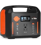 LiTime Tragbare Powerstation 320Wh, 400W Solargenerator Akku Mobiler Stromspeicher mit 7 Ausgänge...