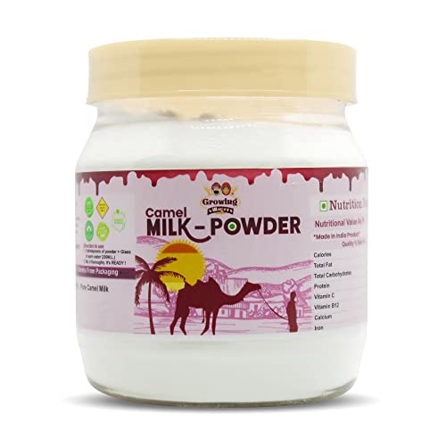 Growing Villagers Camel Milk Powder | Pure Organic Fresh Camel Milk Powder | Nothing Added Nothing Removed | 150 Grams