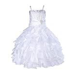 ekidsbridal Rhinestone Organza Layer Flower Girl Dresses Pageant Dresses 164S 8