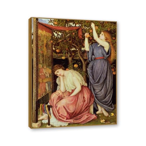 Tableau religieux pour mur vide Toile 40x50cm cadre doré champagne