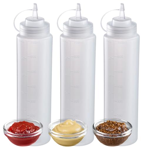 Westmark Quetschflasche – Präzise Dosierung und sauberes befüllen der formstabielen Flaschen mit Mayo, BBQ-Sauce und anderen Flüssigkeiten, hygienisch, BPA-frei – 700 ml