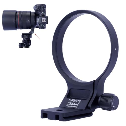 iShoot カメラレンズリング式三脚座、 Canon レンズの互換性あり RF 85mm F1.2L USM & RF 85mm F1.2L USM DS 対応, レンズサポート襟、レンズブラケット襟、三脚ソケット、 三脚マウントリング, 縦撮影をサポー