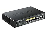 CLASSYTEK D-Link DGS-1008P 8-Port Gigabit Metal Desktop Switch with 4 PoE Ports - 8 Ports - 4 x POE - 4 x RJ-45-10/100/1000Base-T - Desktop