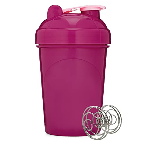[4 Pack] 20 Oz Shaker Bottle | Protein Shaker Bottle 4-Pack With Mixing Agitators (Light Blue, Lavender, Teal/Mint, Raspberry) | Shaker Bottle For Protein Mixes Pack Is Bpa Free And Dishwasher Safe #TOP5