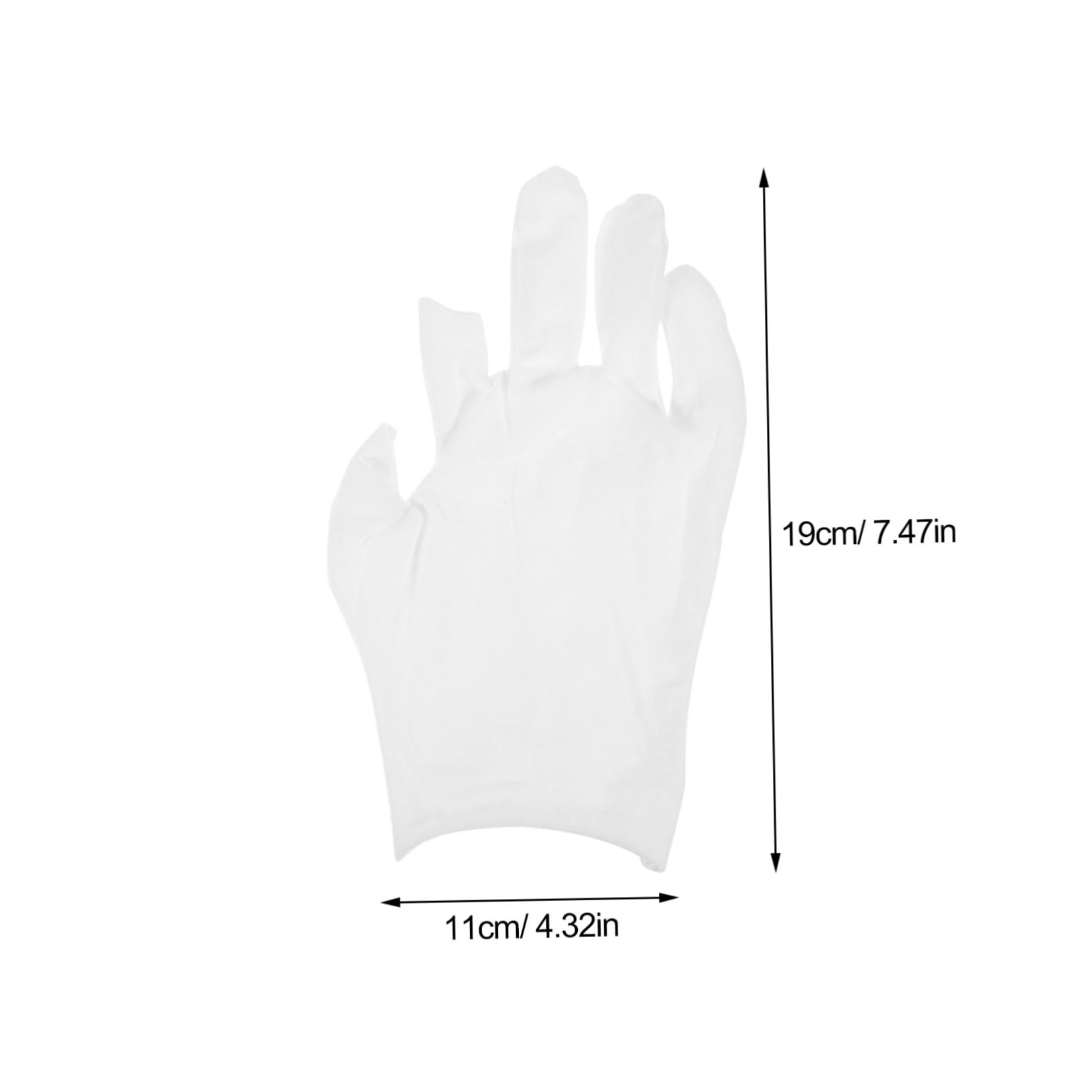 Alipis 12Pairs Moisturizing Cotton Gloves for Dry Hands of Breathable White Work Gloves Comfortable and Versatile for Women and Men for Formal Occasions and Everyday Use
