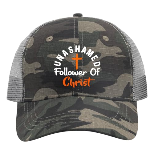 unashamed follower of chriist Baseball Hats for Women Jesus Tennis Hat for Mens Fashion Cap Breathable Baseball Cap Men