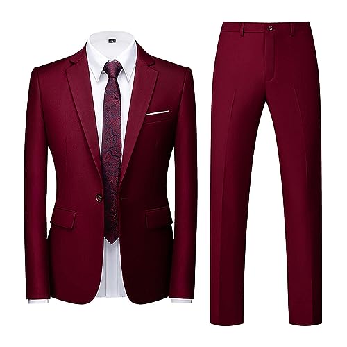 Costume 2 pièces pour homme coupe ajustée élégant et moderne
