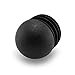 Gleitgut Lot de 4 bouchons à lamelles avec tête sphérique pour tubes ronds - Ø 22,9 à 25,0 mm - Embouts de chaise - Noir