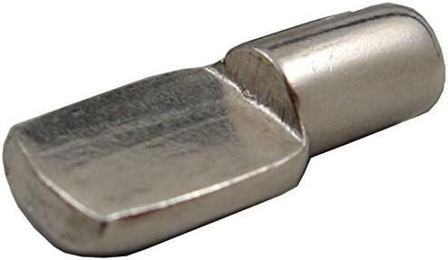 Shelf Tabs, 1/4" Pin Diameter, 100-Pack, Satin Nickel by Stone Harbor Hardware