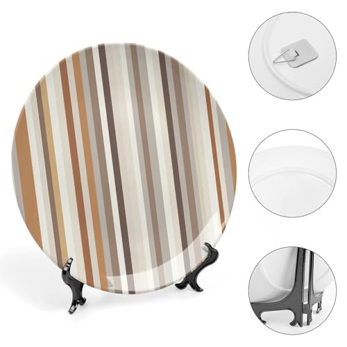 Plato Decorativo de Porcelana Blanca BTCOWZRV 7 pulgadas miniatura 4