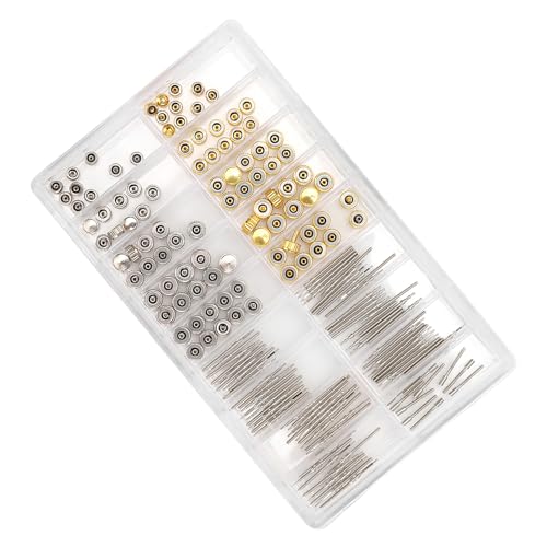 Fockety Matrícula Kit de Herramientas de Accesorios de Crowns Bar + Crowns, Relojes de Acero Inoxidable de Diseño Especial para un Intercambio, Muss-Have for Watch Maker