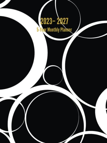 2023 – 2027 5-Year Monthly Planner: 60-Month Calendar (Black) - Large image 3