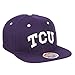 Texas Horned Frogs Adjustable Z11 Purple Snapback Cap - NCAA TCU Christian Flat Bill Zephyr Baseball Hat