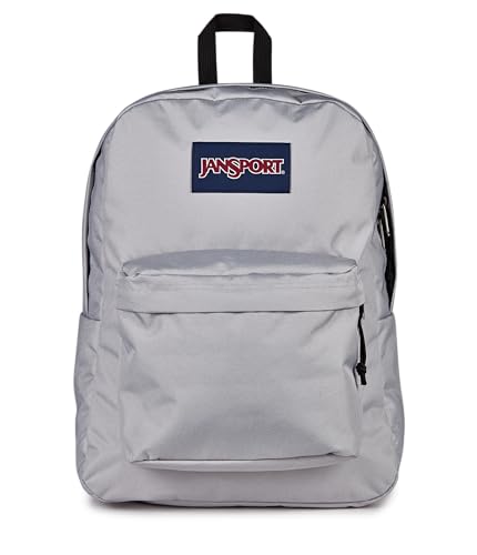 Image of JanSport SuperBreak One Backpack - Durable, Lightweight Bag with 1 Main Compartment, Front Utility Pocket with Built-in Organizer, Premium Backpack, Grounded Grey